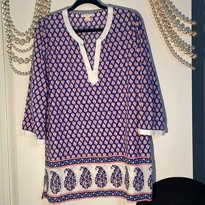 J. Crew large cotton tunic top